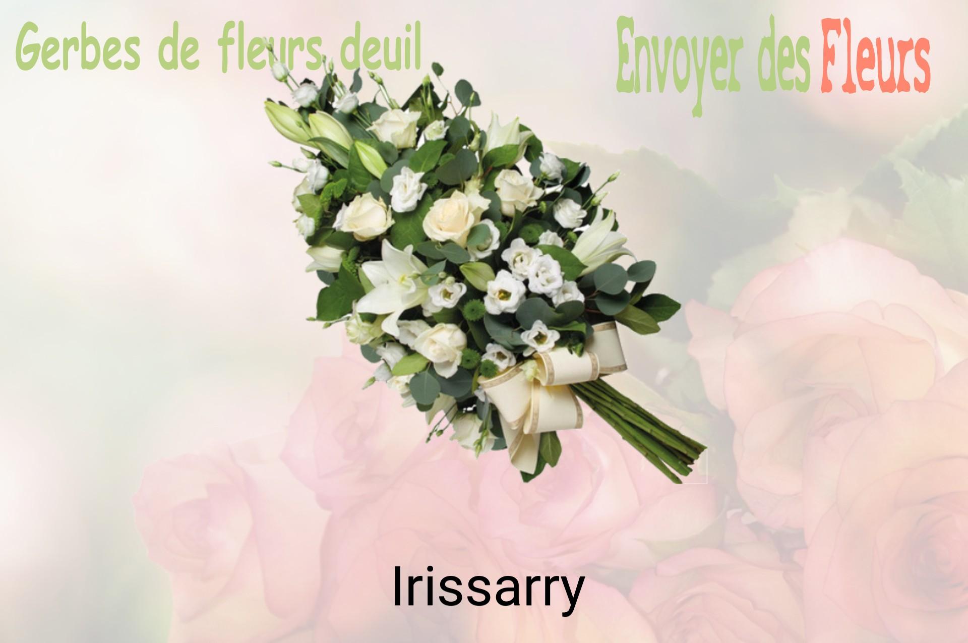 Gerbe de fleurs de deuil livrée à Irissarry